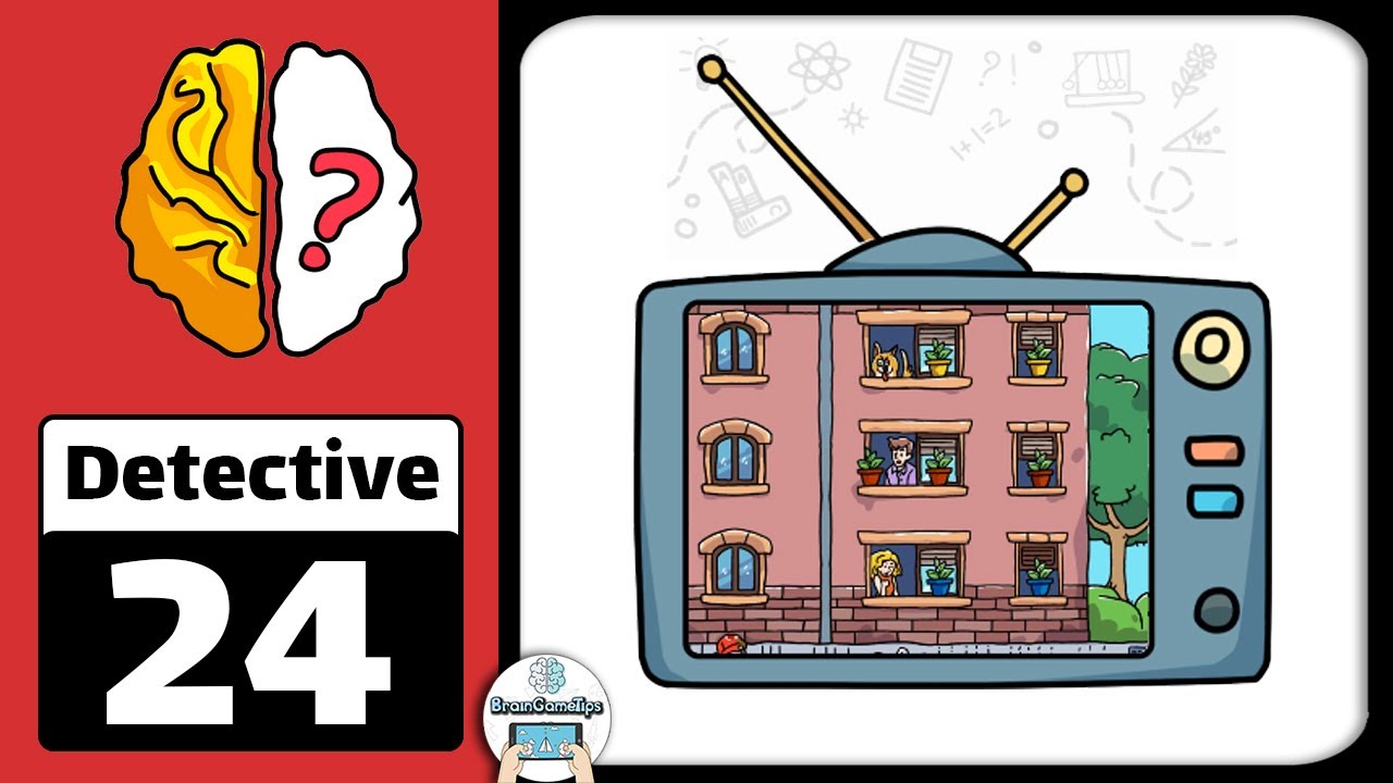 Brain Out -Tricky riddle games - Detective Level 24 Falling Object Solution