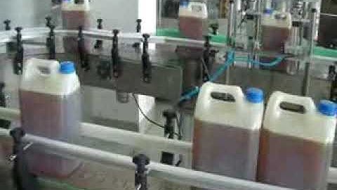 Automatic jerry can filling capping labeling machine line for vegetable oil