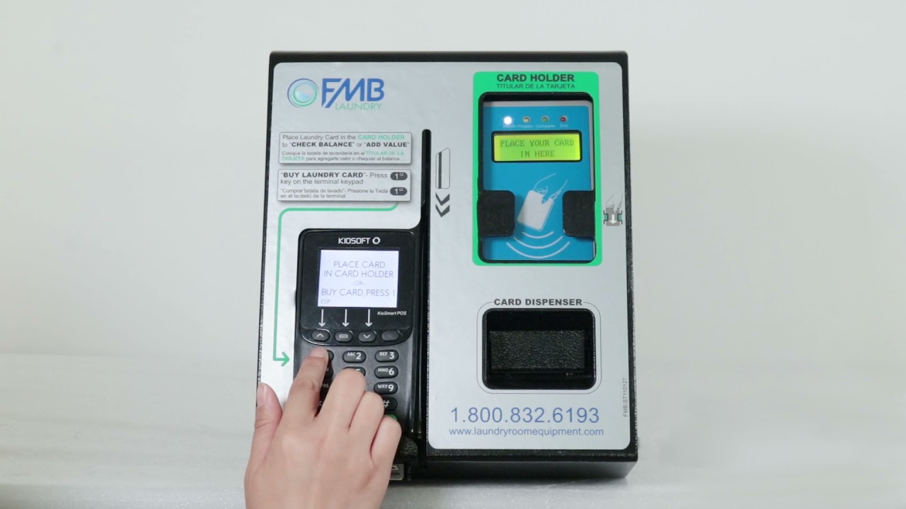 CleanPay Credit – Buying a Laundry Card with Debit Credit Card