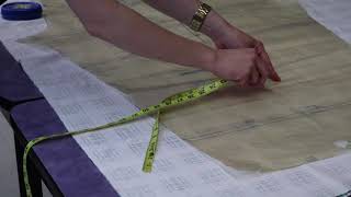 Pajama Pants (Step 1: Laying out your sewing pattern & pinning it down)