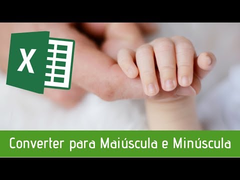 Vídeo: Você pode alterar letras minúsculas para maiúsculas no Excel?