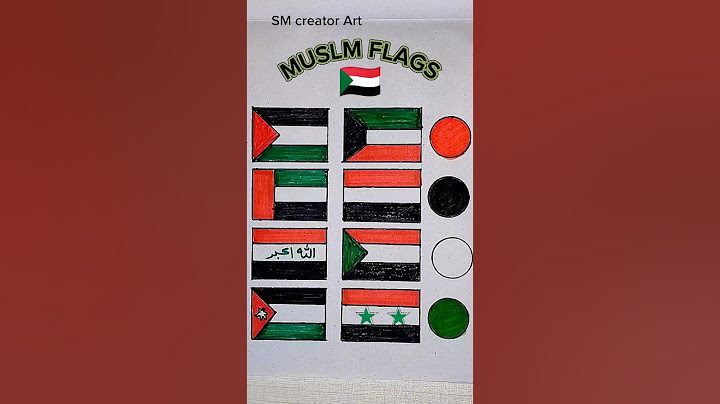 All Muslim Flag in Red Black White and Green ♥️ 🖤 🤍 💚 #shorts #palestine