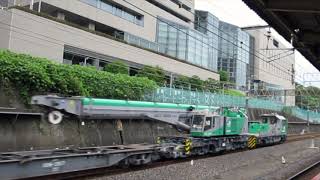 9863レ EF65-2083 牽引 東京工事事務所 KIROW KRC-810N 甲種適応試験 東戸塚駅 往路 2019/07/02
