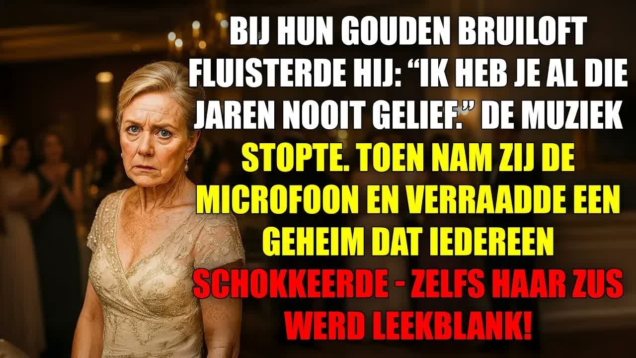 Ik dacht dat ik na vijftig jaar huwelijk alles van mijn man wist. Tot hij me tijdens onze jubileumdans, midden onder de muziek en het gelach van onze gasten, in mijn oor fluisterde: "Ik heb de...