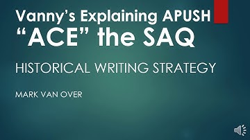 ACE the APUSH Short Answer Question (SAQ)