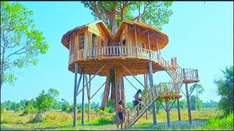 Building SECRET Tree House in the Middle of the Forest | Start to Finish by