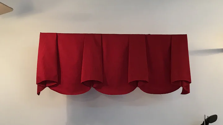 How to make scalloped valance with bells (part 1)