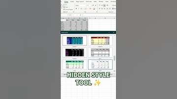 EXCEL Style HACK They Never Told You 💥 #shorts