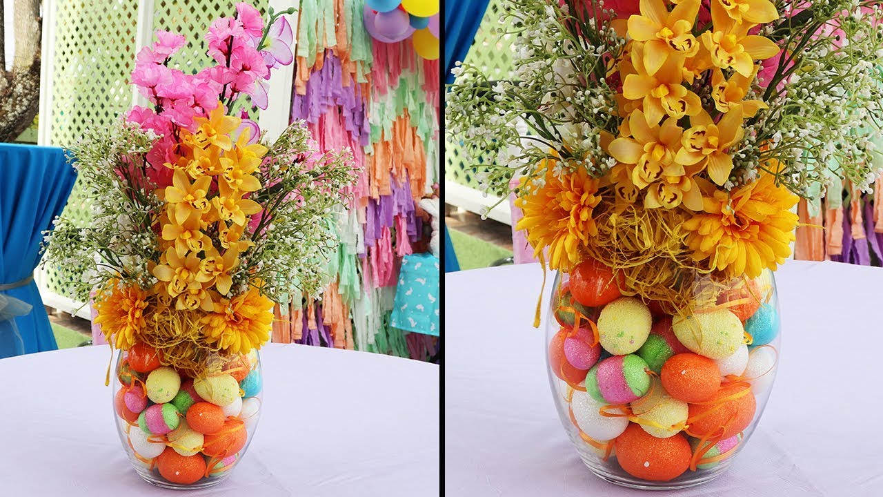 Easy Easter Floral Arrangement - YouTube