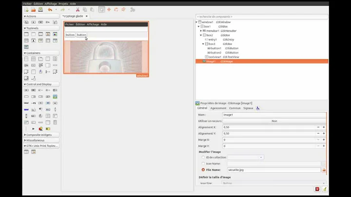 Interface graphique GTK Python avec Glade