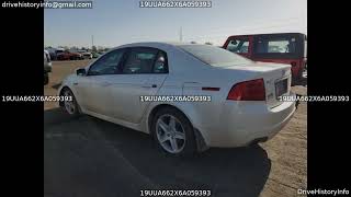 2006 Acura 3.2tl | VIN 19UUA662X6A059393