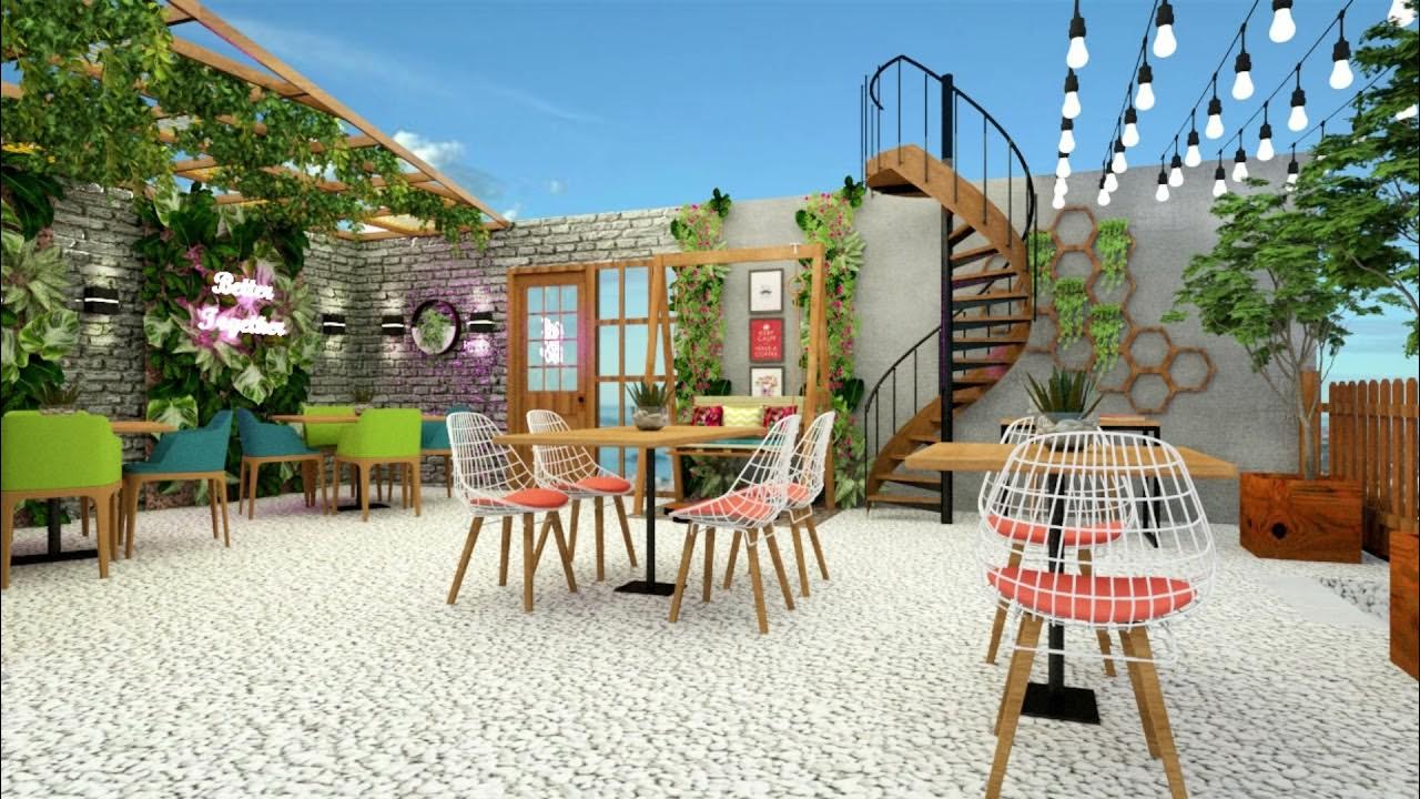 Dream Catchers Cafe in Champa Gali, Delhi, Interior Design by Nail