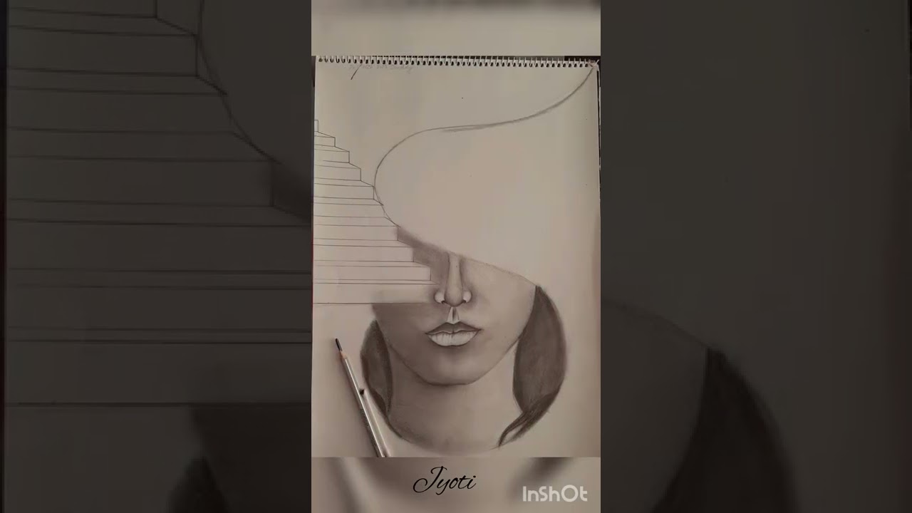 creative face drawing