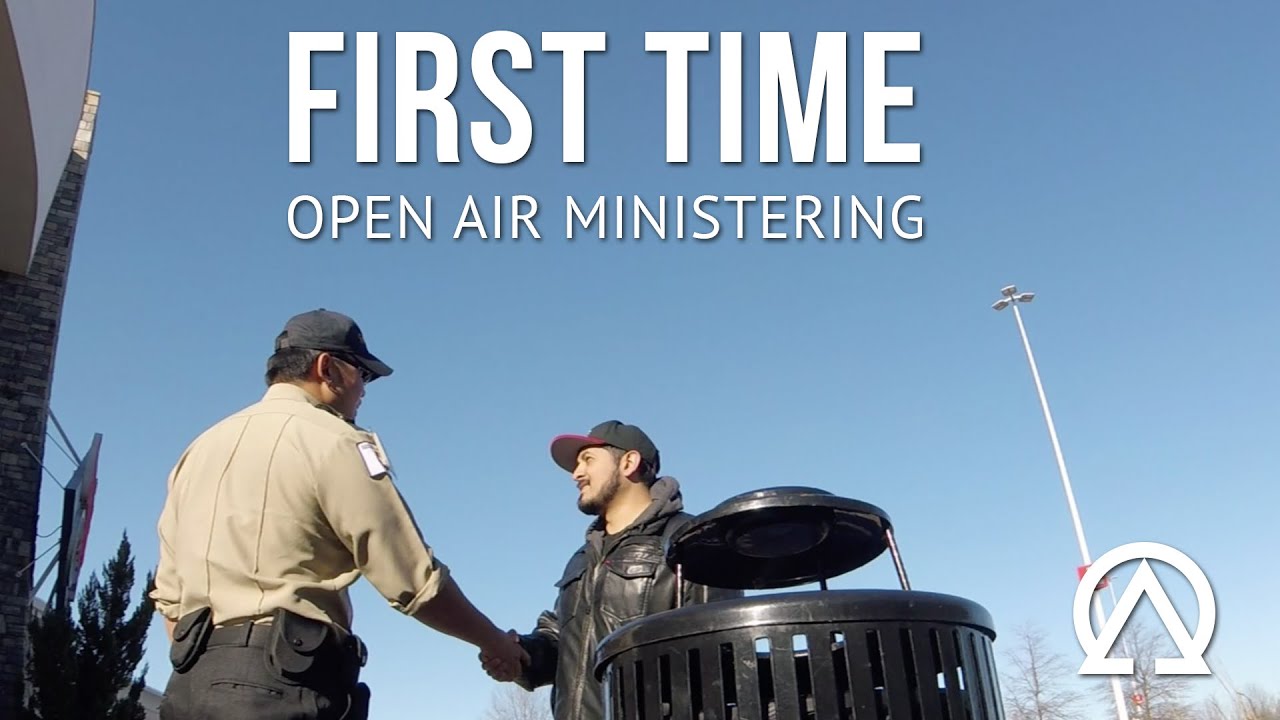 First Time Open Air Ministering | One Way Gospel