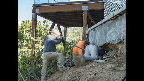 Slope Stabilization With Tiebacks