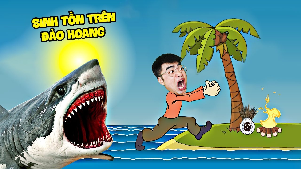 Gấu Đỏ Thử Thách Thoát Khỏi Đảo Hoang Trong 30 Ngày Và Bị Cá Mập Cắn