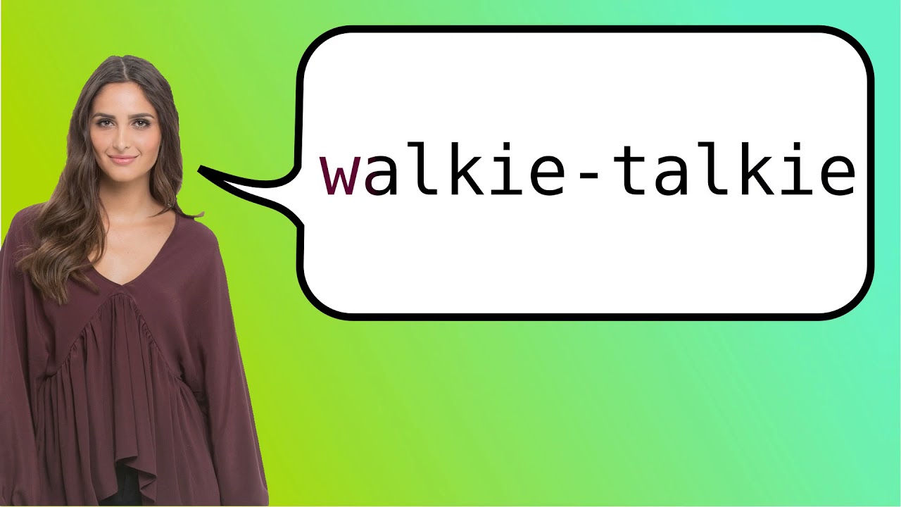 pasajero resultado Perforar Como dizer 'walkie-talkie' em ingles? - YouTube
