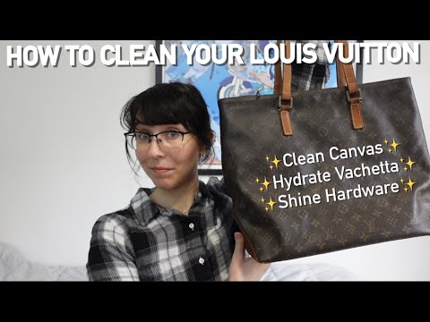 BEFORE AND AFTER How to Clean the Canvas on My Louis Vuitton