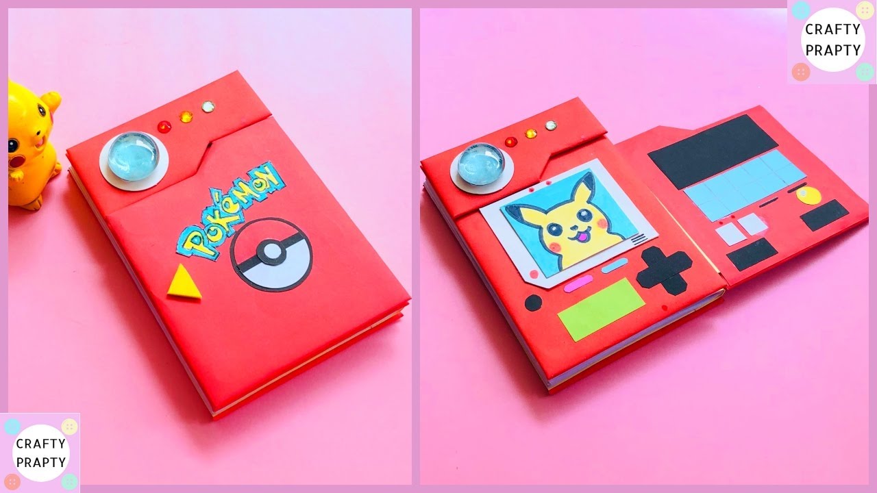 How to make Pokémon Notebook /DIY Pokédex Notebook / Pokémon Back
