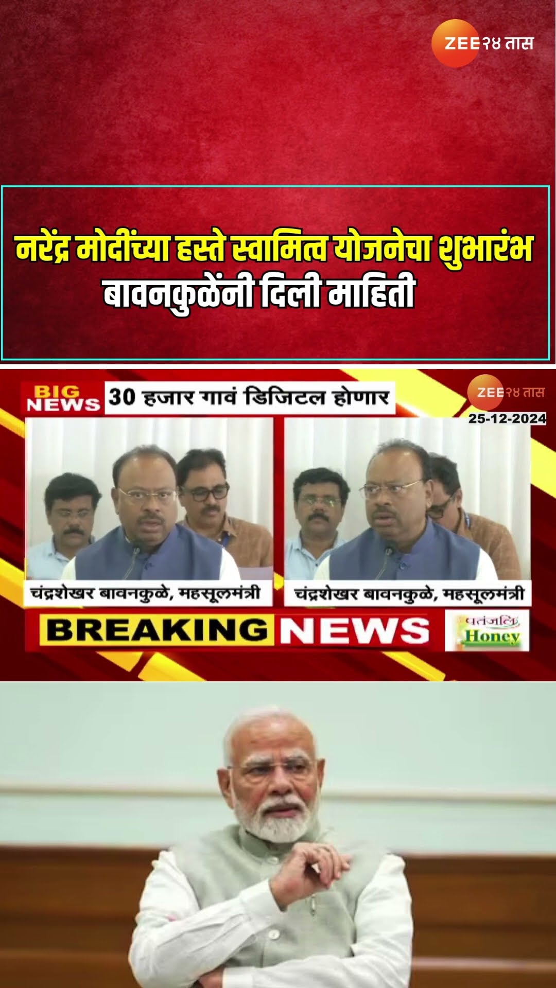 Chandrashekhar Bawankule | नरेंद्र मोदींच्या हस्ते स्वामित्व योजनेचा शुभारंभ;बावनकुळेंनी दिली माहिती