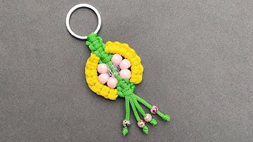 Super Easy Paracord Lanyard Keychain | How to make a Paracord Key Chain Handmade DIY Tutorial