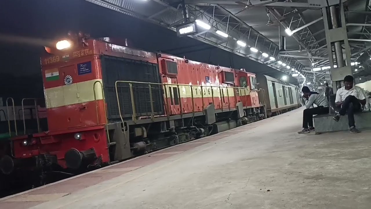 17629 Pune Nanded Express departure from Pune Junction. 