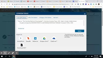 How to import MLA citation from Gale into Noodle Tools