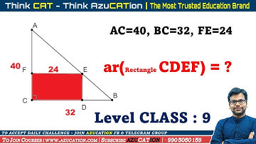 The Most Basic Geometry Asked By Amiya Sir | Rectangle in Right Angle Triangle  Level Class 9