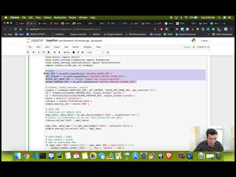 Simple python database and algotrading