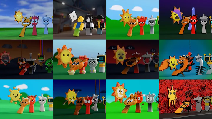 Sprunki but Domino Effect | Compilation 9