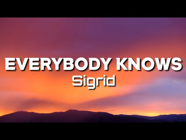 Sigrid - Everybody Knows (Lyrics) class=