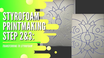 Elementary Art Styrofoam Printmaking Step 2 & 3