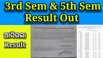 3rd sem 4th sem & 5th sem result out, 5th semester result 2022