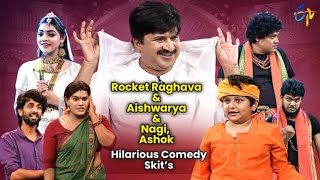 Rocket Raghava, Nagi, Ashok & Aishwarya Hilarious Comedy Skits | Jabardasth | ETV Telugu