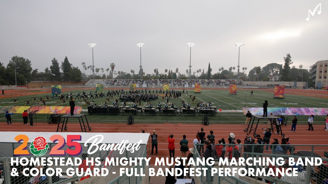 Homestead HS Mighty Mustang Marching Band & Color Guard | Full Circle | 2025 Bandfest 1 - FULL SHOW