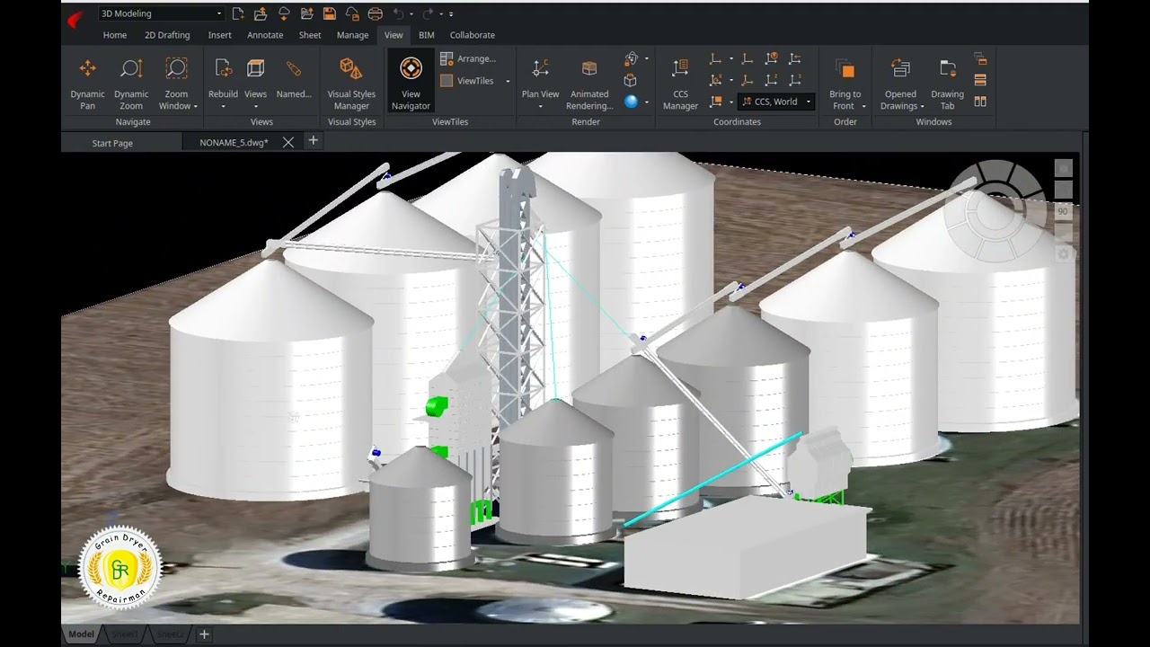Grain system design with Ares Commander By Graebert 