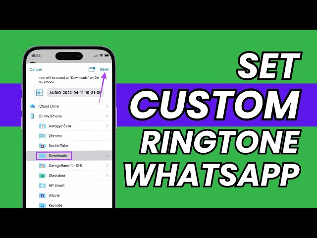 How to Set Custom Ringtone on WhatsApp iPhone | 2023 class=