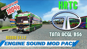 HRTC TATA ACGL BS6 BUS ENGINE SOUND MOD PACK SUPPORT FOR ALL MOD UPDATE BUSSID V4.1.2