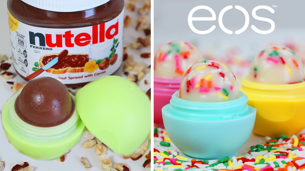 DIY NUTELLA & CUPCAKE EOS (LIP BALM) YouTube