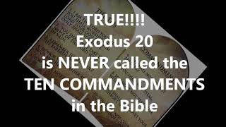 Ten Commandments Debunked!  PROOF