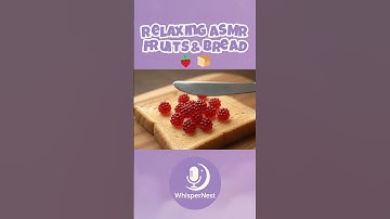 Relaxing ASMR Raspberry & Bread🍓🍞 #BreadASMR #FocusASMR #whispernest