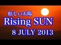 眩しい太陽♪ Rising sun  8 July 2013