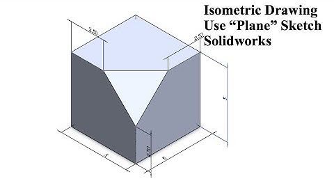 Solidworks isometric drawing use geometry  plane command || beginner isometric drawing #solidworks