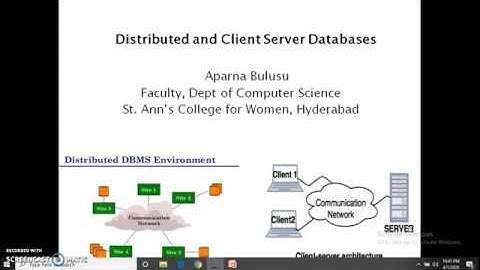 Distributed DBMS - Part 1