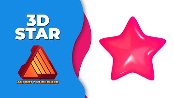 How to add a 3d Star in Affinity publisher