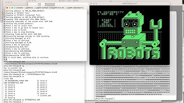 6809 Playground - PETSCII Robots mini update 0