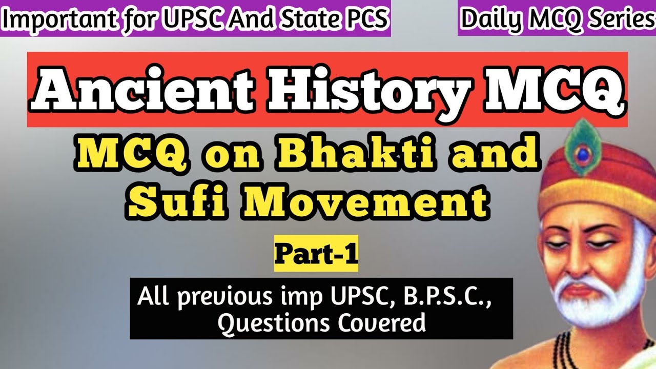 Medieval History MCQ | Part-1 |MCQ on Bhakti and Sufi Movement ...