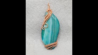How To Wire Wrap a Classic Pendant | Bonus How to add wire to Existing Weave