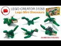 Lego Mini MOC Dinosaurs Kids - Alternative Builds Review - Lego Creator 31058 3in1