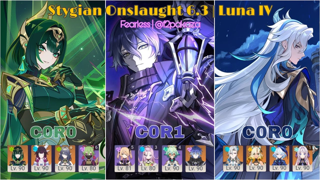 C0 FEARLESS STYGIAN ONSLAUGHT F2P 6.3 LUNA IV #genshinimpact #genshin #stygianonslaught 